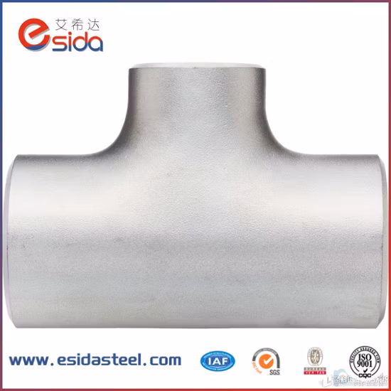 B16.9 DIN2605 SS304 SS316 Reducer Equal Tee Stainless Steel Pipe Fittings