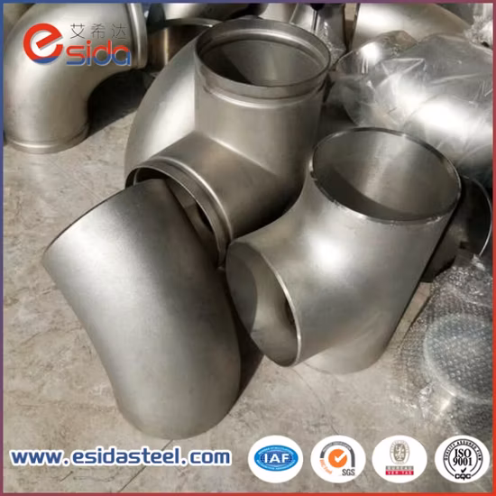 B16.9 DIN2605 SS304 SS316 Reducer Equal Tee Stainless Steel Pipe Fittings
